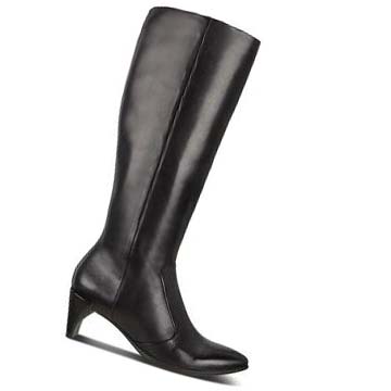 Women's Ecco Shape 45 High-cut Pointy Sleek 2.0 Boots Black | USA 32UZG